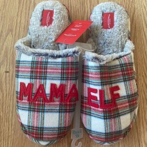 Wondershop Mama Elf Plaid Slippers
